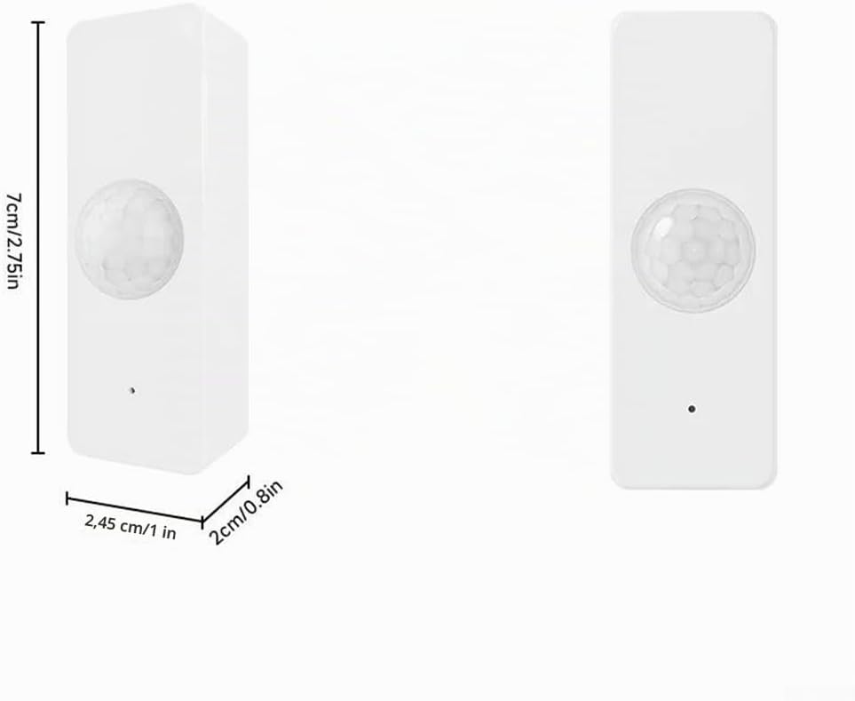 Bewegungsmelder für Shelly und Tapo, menschlicher Sensor mit PIR-Infraroterkennung, optionale mobile Erkennung für die Sicherheit zu Hause, Betrieb mit 2 AAA-Batterien (nicht). – Bild 2