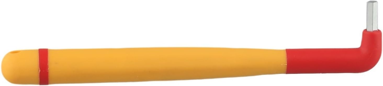 VDE Isolierter Sechskantschlüssel-Set, 1000 V, Hochspannungs-Sicherheitswerkzeug, L-Form, TPE-Elektrikerschlüssel für elektrische Wartung, Handwerkzeuge, Rot (4 mm) – Bild 5