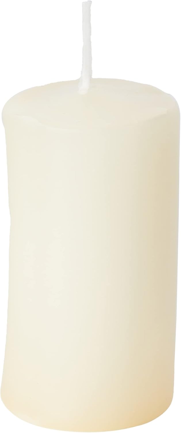 Papstar Stumpenkerzen, Creme (8 Stück), rund, Durchmesser 5 cm, Länge 10 cm, lange Brenndauer ca. 16 Stunden, rußfreie Verbrennung für Catering, Feiern und Partys, #17981 – Bild 3