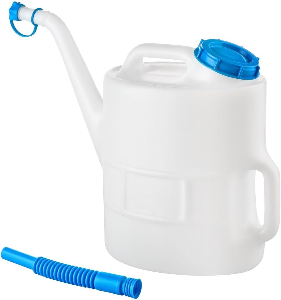 hünersdorff Trinkwasserkrug | Füllkrug | 13 Liter, lebensmittelecht aus HDPE, abschließbar, 2 Griffe, ideal für Wohnwagen, Wohnmobil und Camping, natürliche Farbe
