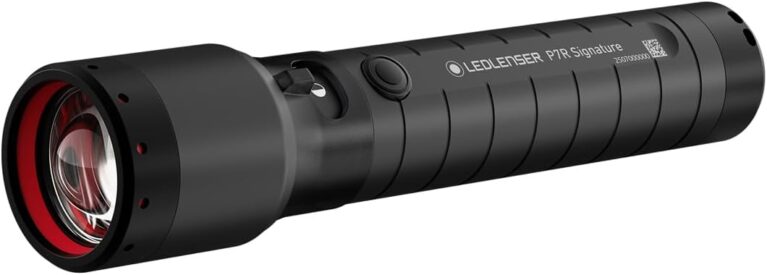 Ledlenser P7R Signature LED-Taschenlampe, wiederaufladbar, 2500 Lumen, 340 m Fokus, 8 Modi, USB-C, IP68 wasserdicht, 80 Stunden Betriebszeit, taktisch für Outdoor, Notfälle, Wandern, Camping