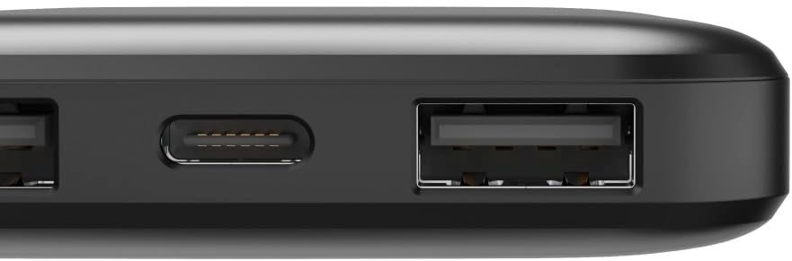 Hama Powerbank Pocket 5 5000 mAh (externer Akku mit 2 x USB A, Power Pack zertifiziert, LED-Anzeige, Akkupack, Handyzubehör, Tablet, Bluetooth-Box etc., tragbares Ladegerät klein) anthrazit – Bild 5