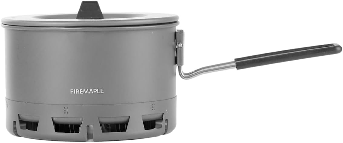 Fire-Maple Petrel Ramen 800 ml Aluminium-Campingtopf mit hitzebeständigem Griff, kompakt, leicht und tragbar für Wandern, Trekking und Kochen im Freien