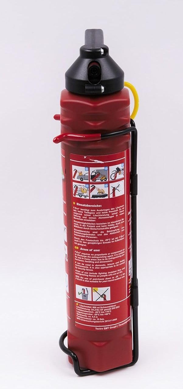 F-Exx 8.0 C Auto-Schaum-Feuerlöscher mit Frostschutz von -20 °C bis +70 °C, inklusive Auto-Metallhalterung – Bild 3