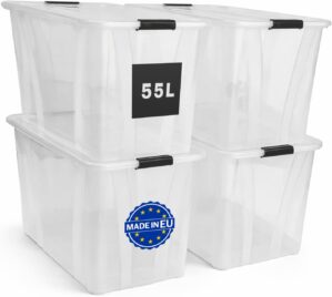 Aufbewahrungsboxen 4er-Set mit Deck...