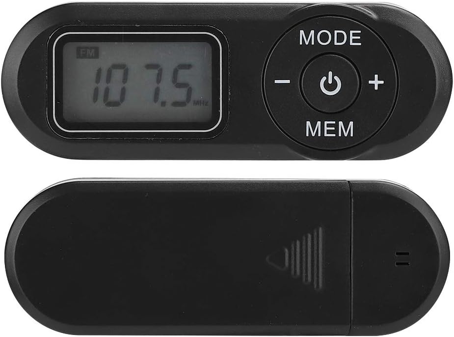 ciciglow - UKW-Radio, DSP, LCD, digital, LCD, digital, tragbar, 1,1 Zoll, Taschenradio, Musik-Player, Schwarz, mit Kopfhörern – Bild 7