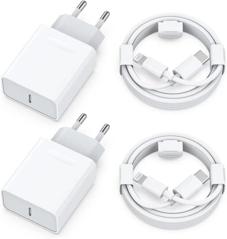 25W Schnellladegerät 2M Ladekabel für iPhone 14/14 Plus/14 Pro/14 Pro Max | 4er-Pack USB-C-Ladegerät und Schnellladekabel für iPhone 13 12 11 SE Plug Power Adapter Ladestecker Netzstecker