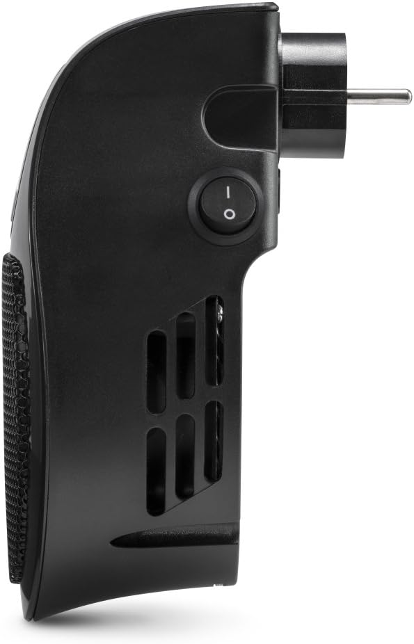 TROTEC Stecker-Heizlüfter TFC 2 E, Heizleistung 500 W, Mini-Keramikheizer für Räume bis 10 m²/25 m³, schwarz – Bild 4