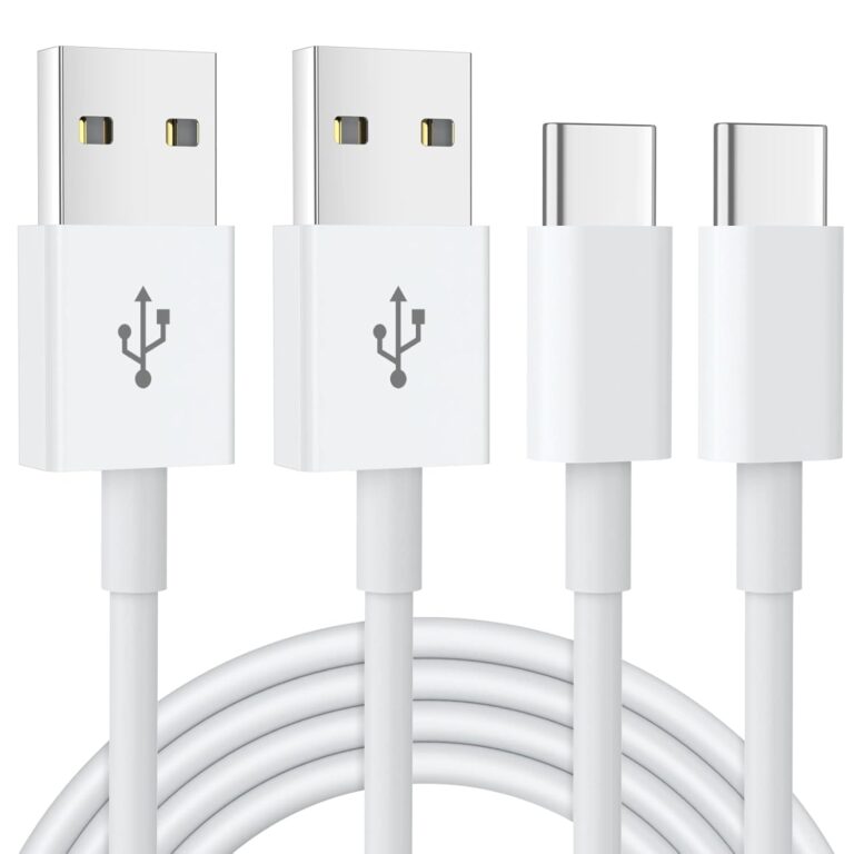 USB C Kabel (2 Stück 1 m), USB Typ C Ladekabel Schnellladung für Samsung Galaxy S24 S23 S22 S21 S20 S10 S9 Note 10 9 8, iPhone 15 Pro, Google Pixel, Hawei, Xiaomi, OnePlus, Sony Xperia
