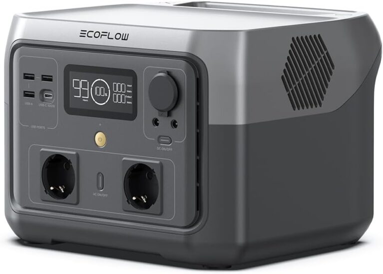 EF ECOFLOW RIVER 2 MAX Tragbares Kraftwerk, 512 Wh Solargenerator mit LiFeP04, Schnellladung in 1 Stunde, für Camping/Wohnmobil, kleine Verpackungsmängel, Produkt unbenutzt (generalüberholt)