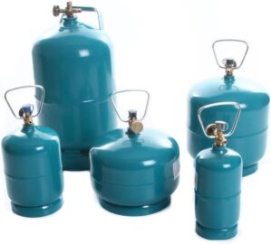 Leere befüllbare Gasflasche, Propa...