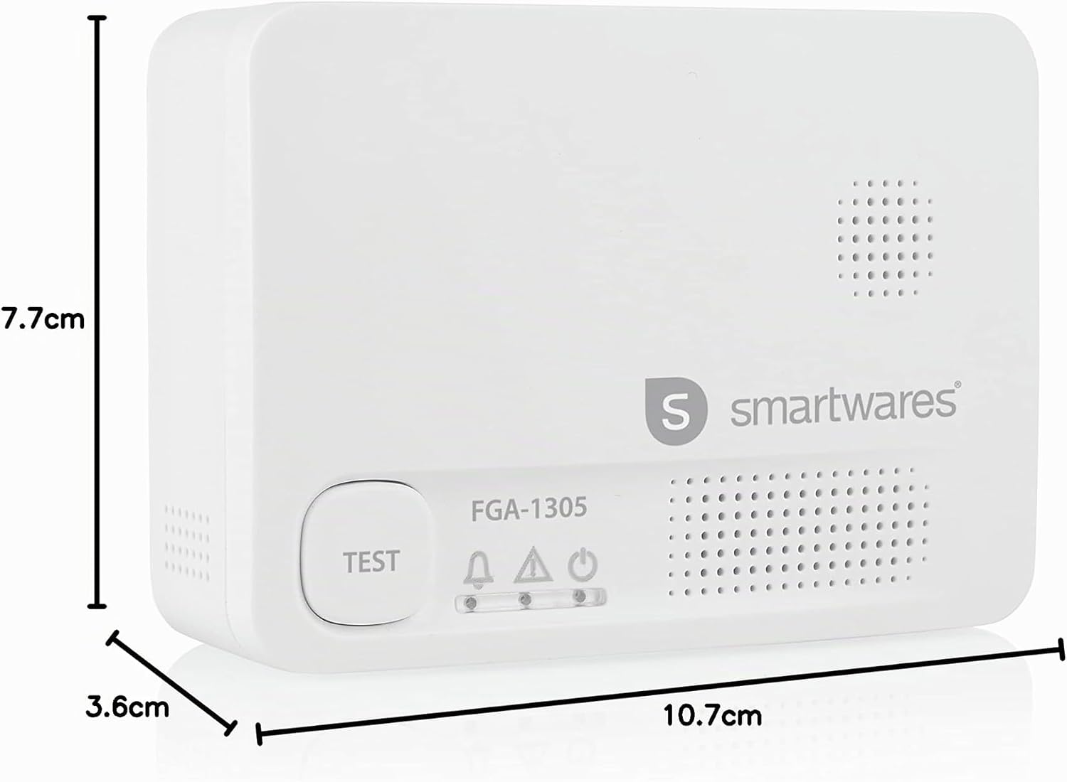 Smartwares Kohlenmonoxidmelder – 10-Jahres-Sensor – mit Testtaste – LED-Anzeigen – FGA-13051 – Bild 8