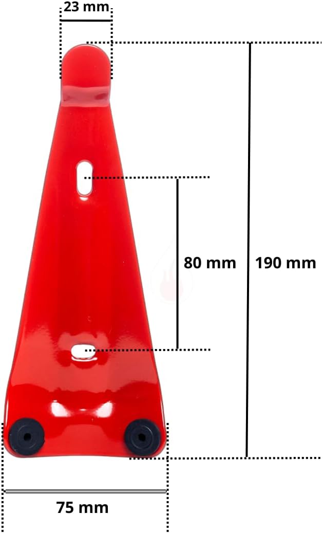 3 x Dreieck-Feuerlöscherhaken | Wandhalterung zum Aufhängen des Feuerlöschers | Universeller Wandhalter für Feuerlöscher bis 12 kg | Wandmontage für Zuhause oder Büro – Bild 3