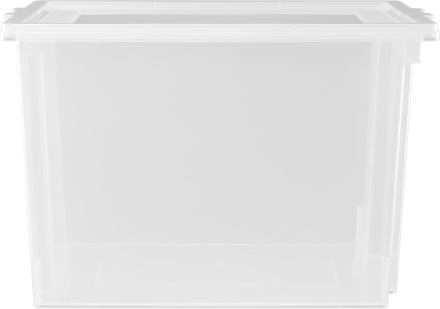 Iris Ohyama Vielseitige Aufbewahrungsbox mit Deckel, Stapelboxen, 30 l, 6er-Set, transparent, stapelbar, Kunststoff, für Schrank, Regale, Organisation, Kleidung, Bettwäsche, Kunststoffbox mit Deckel, USB-M – Bild 4