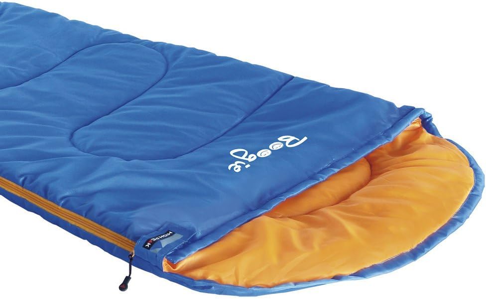 Boogie Kinder Mumienschlafsack bis +14°C 170 x 70/45 cm 0,75 kg High Peak, Blau/Orange – Bild 2