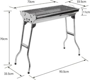 OHMG Holzkohlegrills XXL, tragbarer...