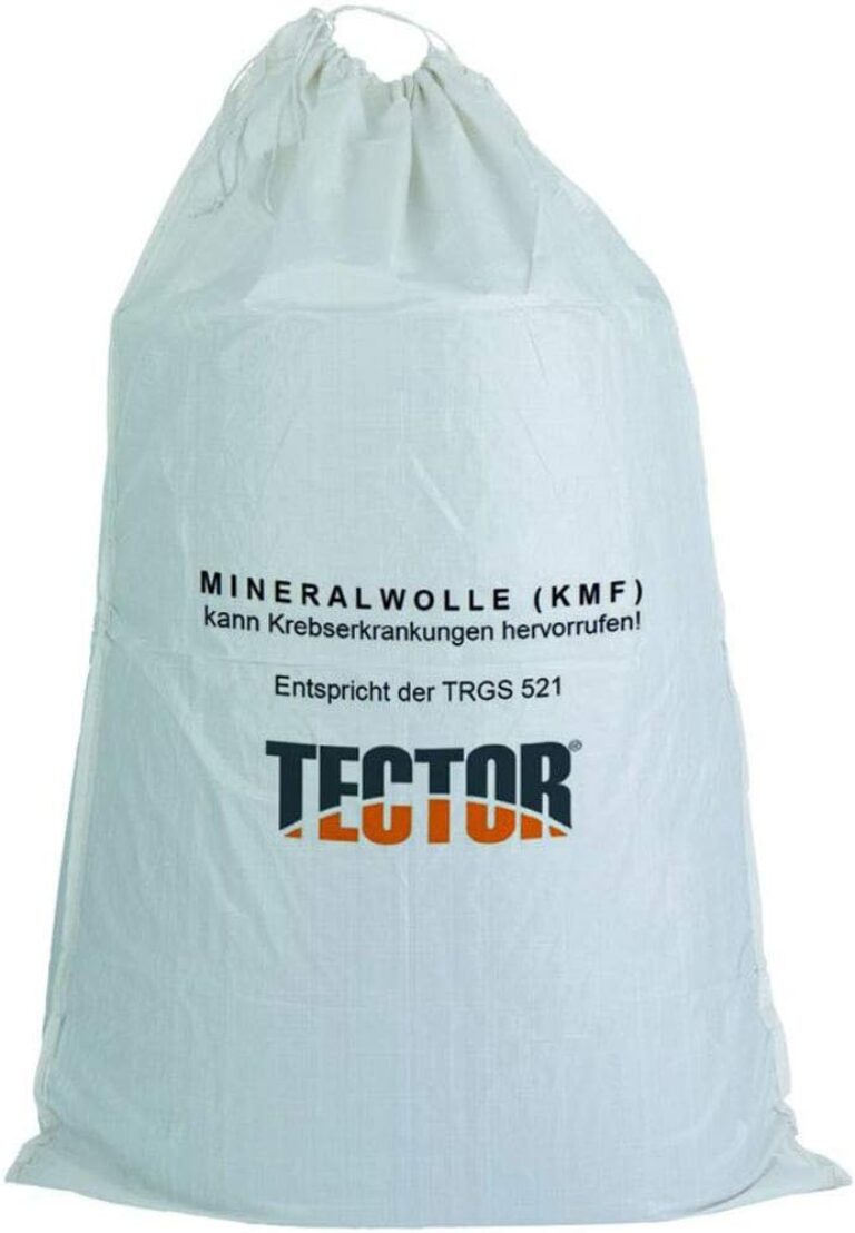 ATS KMF-Beutel zur Entsorgung von Glaswolle, Faserstaub, Mineralfaserabfall, Isolierwolle, 140 x 220 cm (1 Stück)