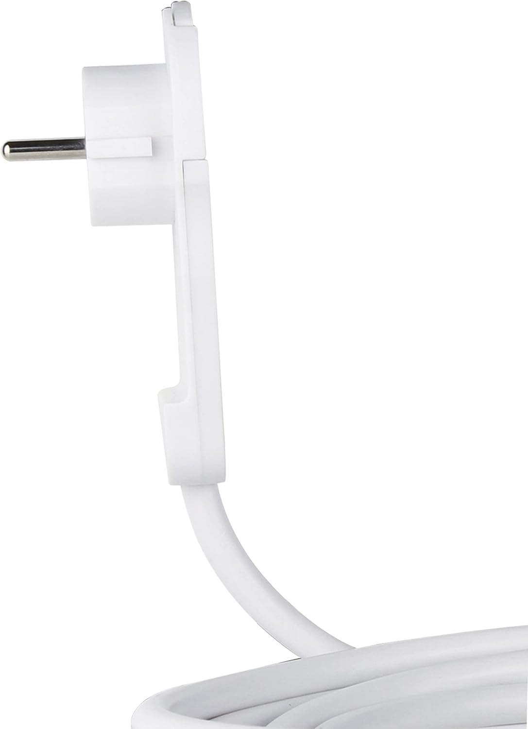 REV Smart Flat Plug Steckerverlängerung, Flachstecker 8 mm, Verlängerungskabel 3 m, max. 3.680 W, Weiß – Bild 3