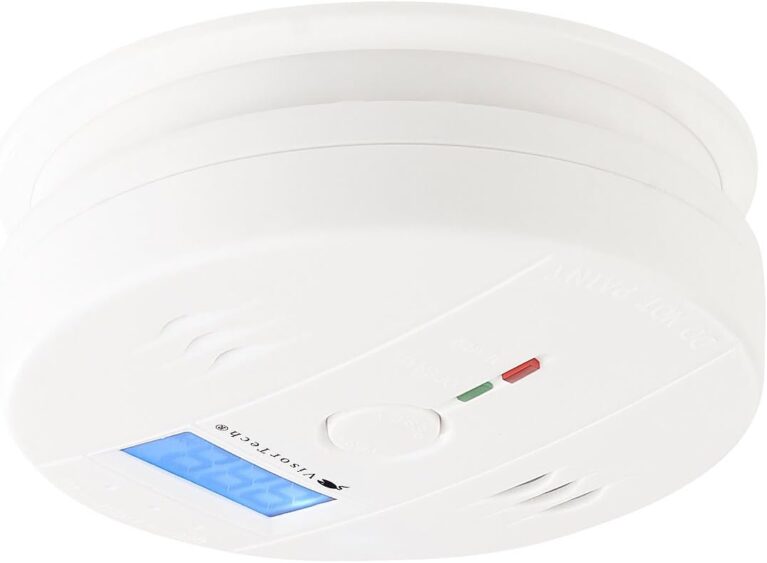 VisorTech Kohlenmonoxidmessgerät: Digitaler Kohlenmonoxiddetektor, LCD-Display, 85-dB-Alarm, EN 50291 (Tragbarer Kohlenmonoxiddetektor, CO-Detektor, WC)