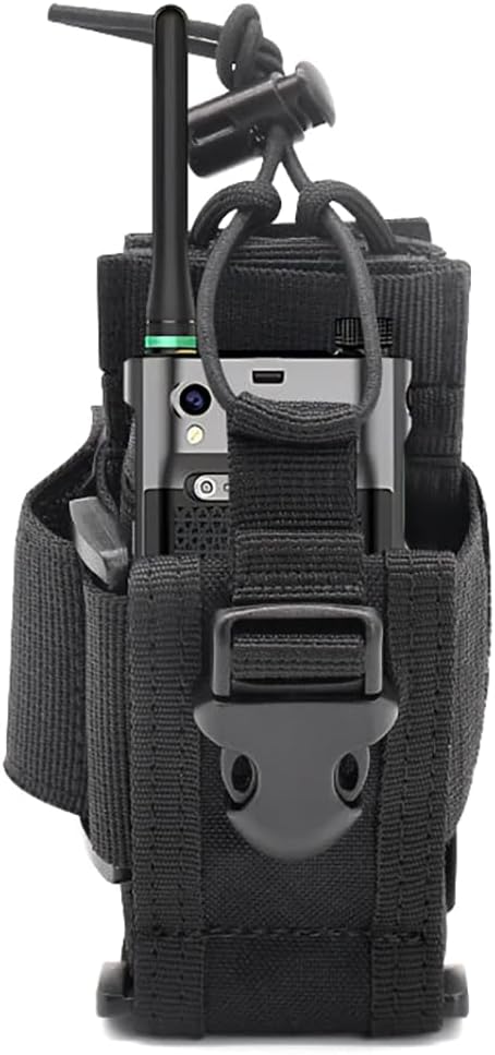 Taktischer Radio-Holster-Halter, MOLLE-Radio-Tasche für Weste, universell verstellbare Walkie-Talkie-Tasche, Militär-Radio-Halter für Dienstgürtel, Polizei-Radio-Tasche für GPS-Zwei-Wege – Bild 2