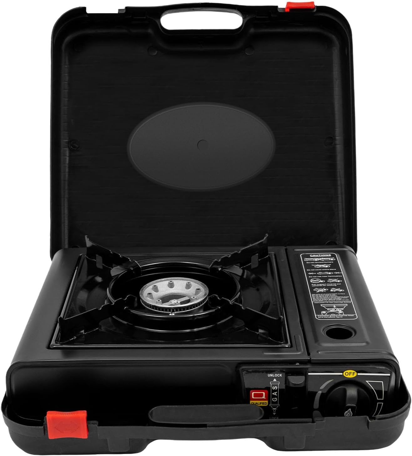 Tragbarer Gasgrill, BBQ-Grill, Grill im Freien, Campingkocher, Camping-Gasgrill, kleines Grillnetz, Tischgrill, Campinggrill, Picknick-Grill, für Camping, Reisen und Kochen im Freien – Bild 9