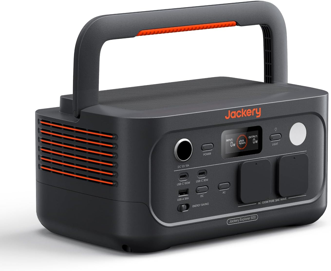 Jackery Explorer 500 V2 Tragbares Kraftwerk, 512 Wh Solargenerator 230 V/500 W (Spitze 1000 W) mit Schnellladung, LiFePO4-Akku 6000 Zyklen, Solargenerator für Camping, Wohnmobil, Notfälle, Reisen