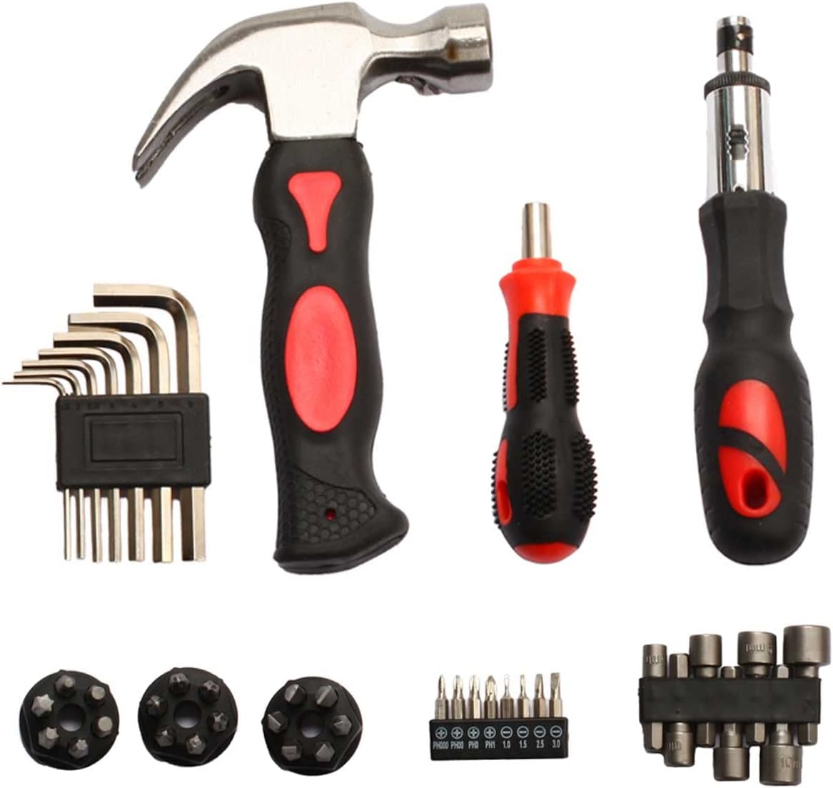 SCHMIDT security tools Werkzeugset – 43-teilig – Werkzeugset – Multifunktionsset – Reparaturwerkzeug – Werkzeugkasten – Schraubendreher-Bits 25 mm – Torx – Sechskantschlüssel – Haushaltswerkzeug – Bild 6