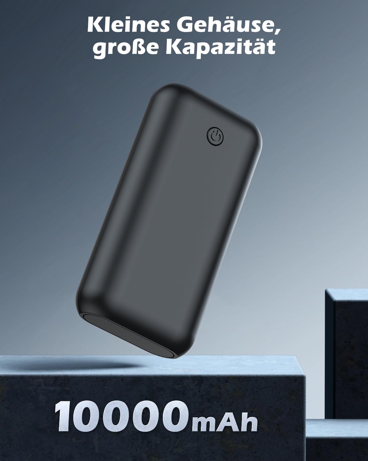 Heganus PowerBank Schlanker, tragbarer externer Akku mit hoher Kapazität für iPhone, Samsung Galaxy, iPad, Huawei usw. – Bild 2