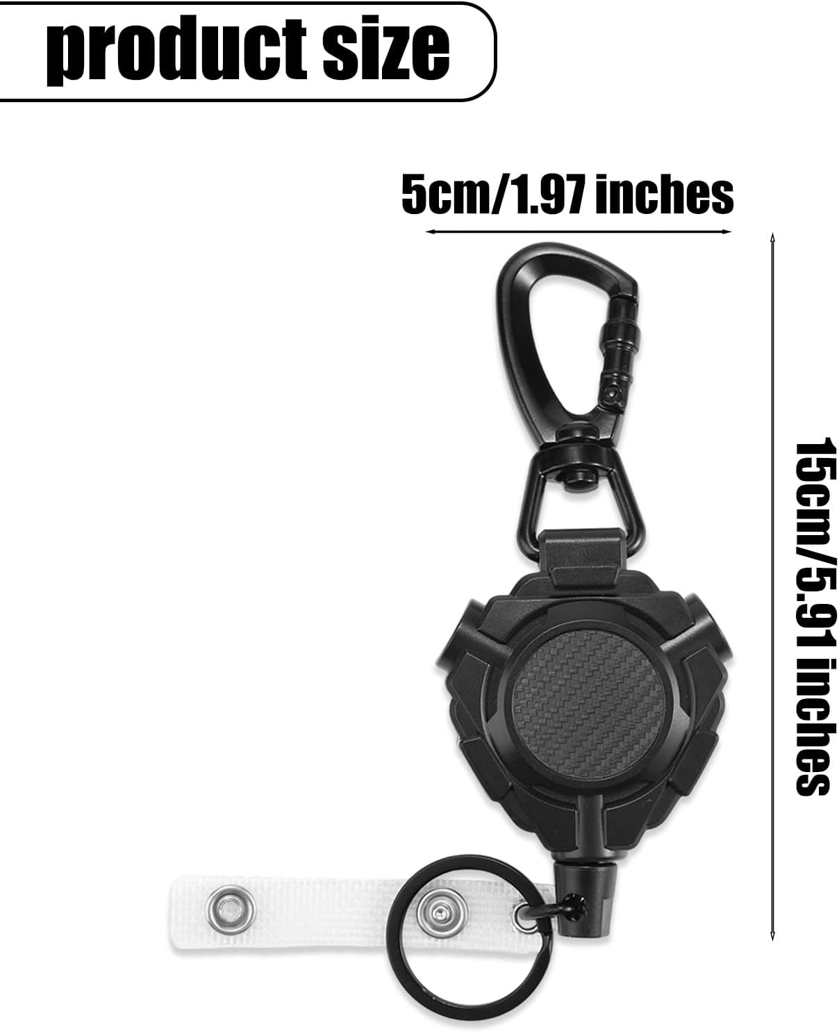 Einziehbare Halterung CB-Mikrofon, CB-Mikrofonhalterung, kabelloser Mikrofon-Aufhänger mit 80 cm Kabel, Zubehör für LKW-Fahrer – Bild 2