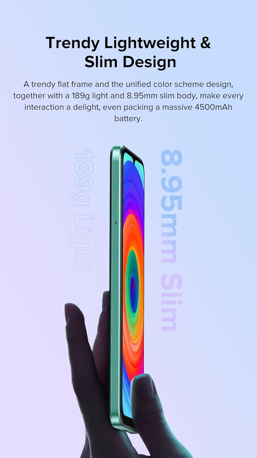 Ulefone Android 12 4G Smartphone ohne Vertrag Note 14 (64 GB), 3 Kartensteckplätze, Quad Core 4 GB + 64 GB, Dual-SIM-Handy, 6,52 Zoll HD+, 8 MP + 13 MP Kamera, 4500 mAh Akku, Face Unlock GPS Schwarz – Bild 3