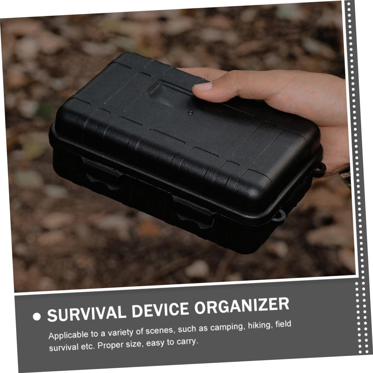 GARVALON 2 Stück stoßfeste wasserdichte Survival-Aufbewahrungsbox, abschließbarer Outdoor-Organizer aus robustem PP, stoßfest und praktisch für Camping und Notfälle – Bild 8
