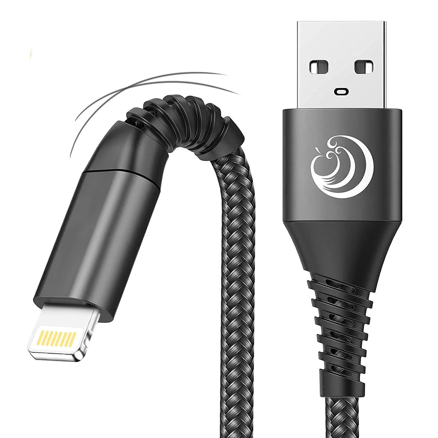 iPhone-Ladekabel, Lightning-Kabel (2er-Pack 2 m + 1 m), iPhone-Schnellladekabel, MFi-zertifiziertes iPhone-Kabel, Nylon, schnelles USB-Ladekabel für iPhone 14 Pro 13 Pro Max 12 11 XS Max XR X 8 7 6 6s Plus SE 2020