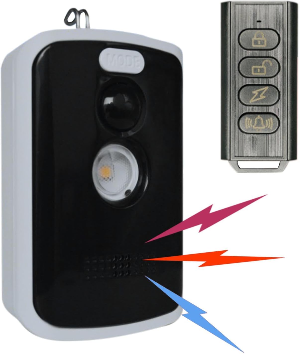 Sicherer Perimeteralarm, Bewegungsalarm, bewegungsaktivierter Alarm, Camping-Perimeteralarm, kabellos, bewegungsaktivierter Alarm, vielseitiges Sicherheitsgerät, Camping-Sicherheitstools für – Bild 9