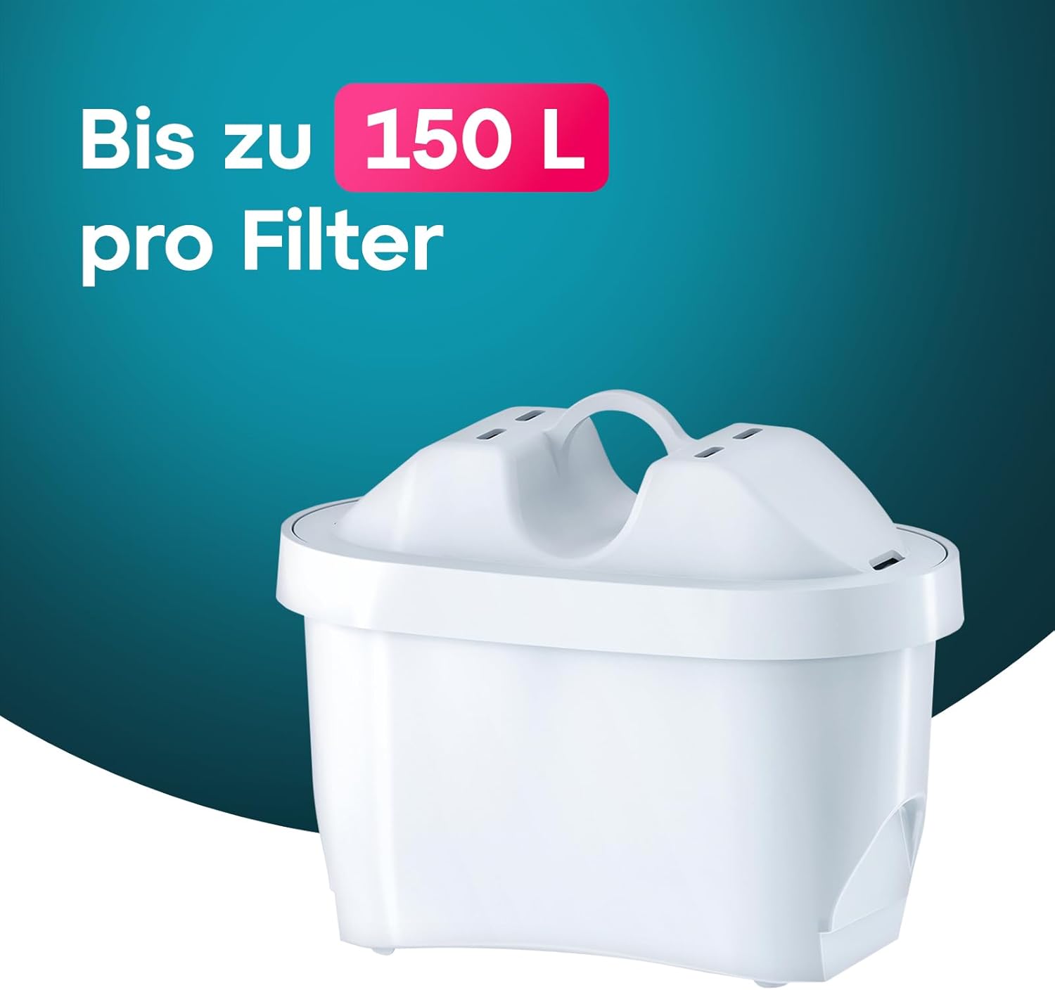 AQUAEFFECT MAX+ Wasserfilterkartuschen 6er Pack – Filterkartuschen für Wasserfilterkannen, passend für viele handelsübliche Filterkannen, gegen Kalk & Chlor – Bild 3