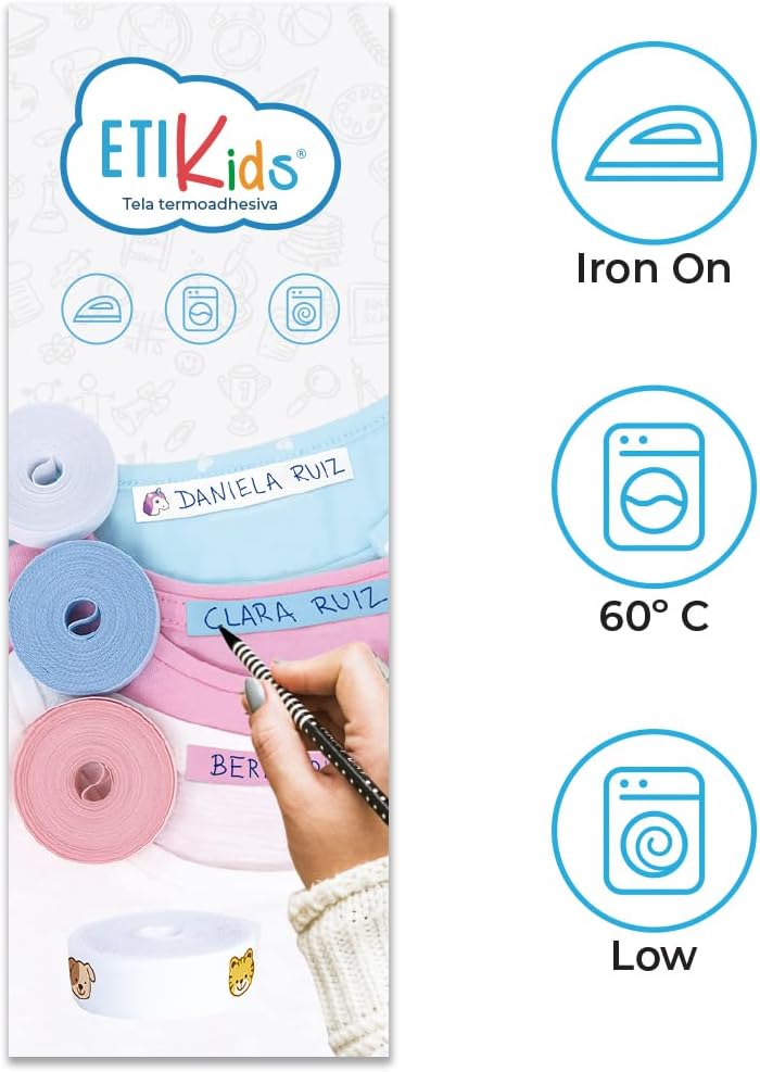 Haberdashery Online 1 Rolle 3 Meter x 1 cm selbstklebendes Isolierband zum Schreiben mit Boli. Ohne Boli (Blau) – Bild 5