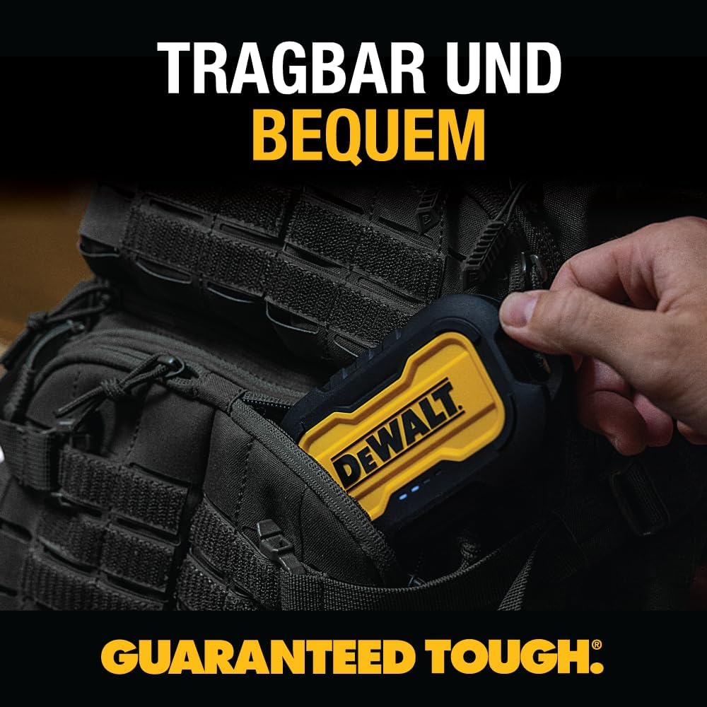 DEWALT DEWALT Tragbares Ladegerät Power Bank 10000 mAh Akku mit USB-C-Anschluss für iPhone 17/17 Air/17 Pro/17 Pro Max, iPhone 16-Serie, iPhone 15/14, Samsung Galaxy – Bild 2