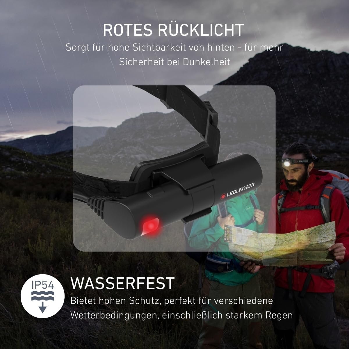 Ledlenser 500853 Taschenlampe, schwarz/rot, M – Bild 7