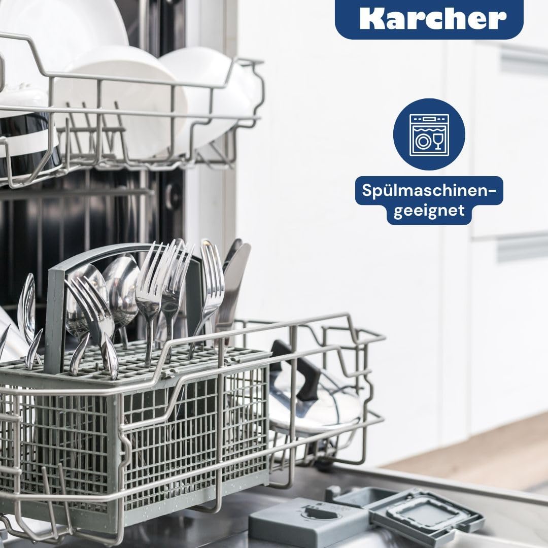 Karcher Jasmin 121008 20-teiliges Kochgeschirr-Set mit Brattopf und 4 Schüsseln aus Edelstahl für Induktion – Bild 6