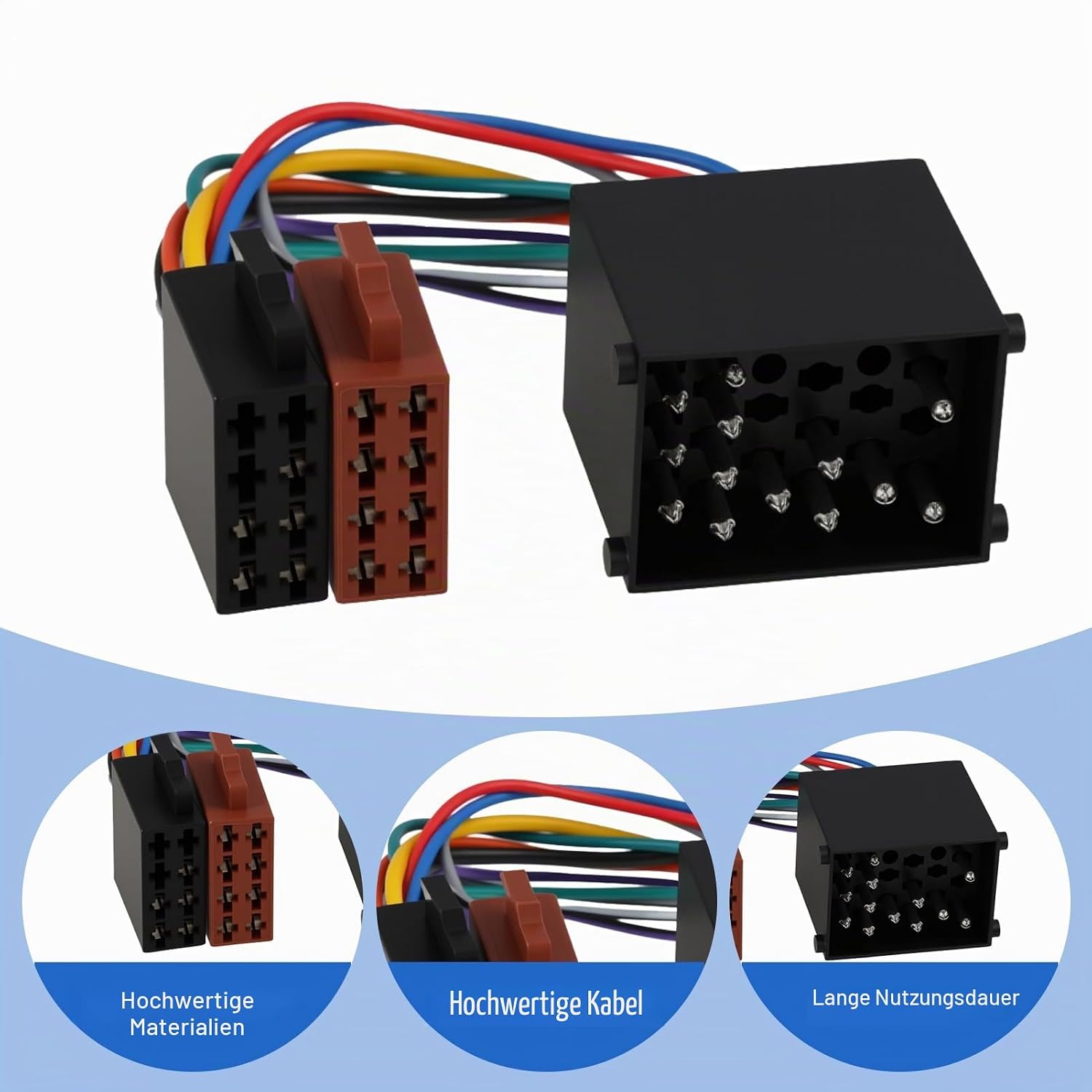 A164 Autoradio-Adapter, 17-poliger ISO-Stecker – kompatibel mit E30, E39, E36, E46 – Plug-and-Play-Autoradio-Adapter – Bild 4