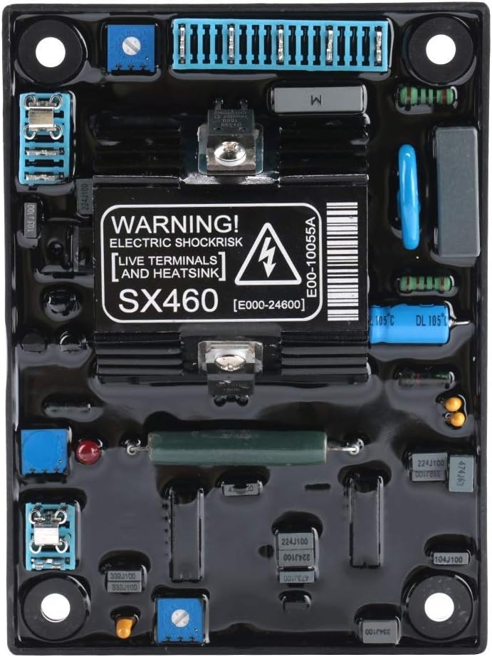 Spannungsregler, automatischer Spannungsregler für Generator, SX460-Eingang 190–264 VAC, automatischer Motorspannungsregler, AVR-Generator-Zubehör