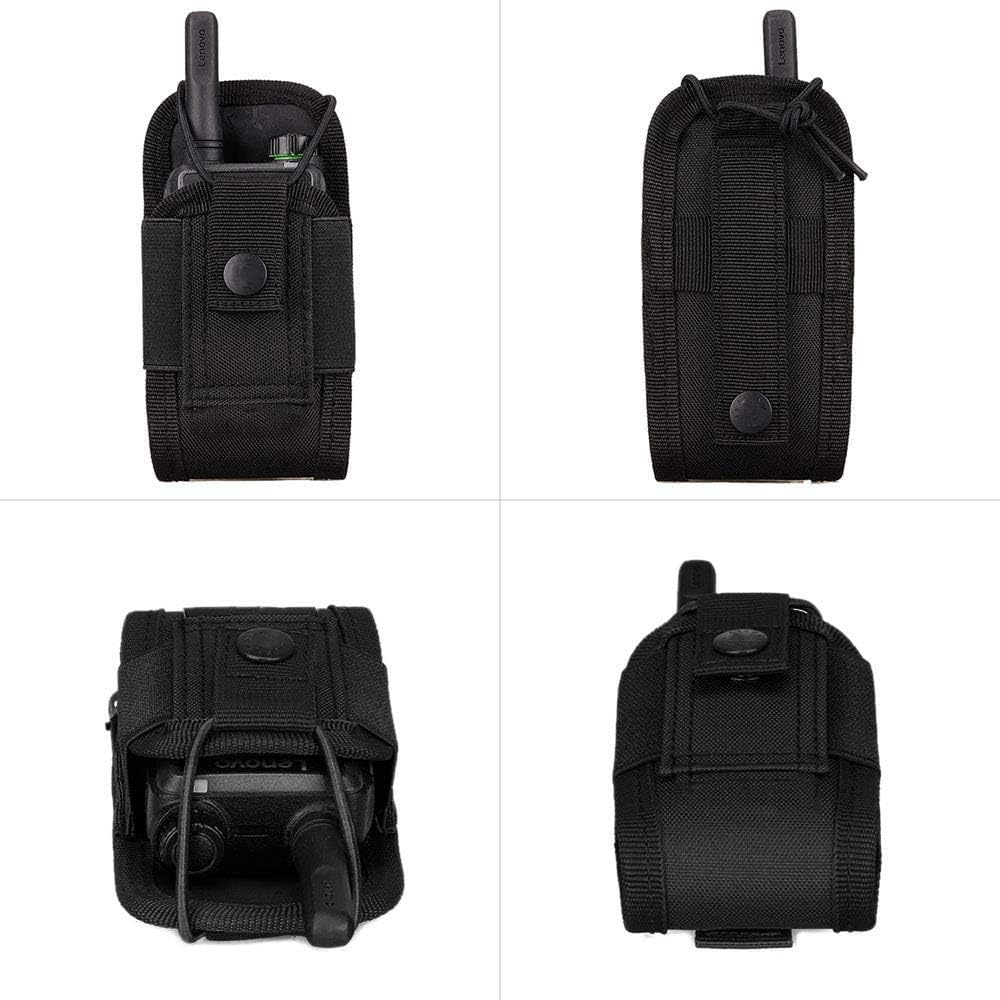 Kyrio Molle Funkgerät-Halterung, taktische Walkie-Talkie-Tasche für Dienstgürtel, GPS-Radio-Holster-Tasche, Jagd-Intercom-Tasche, Interphone-Tasche – Bild 8