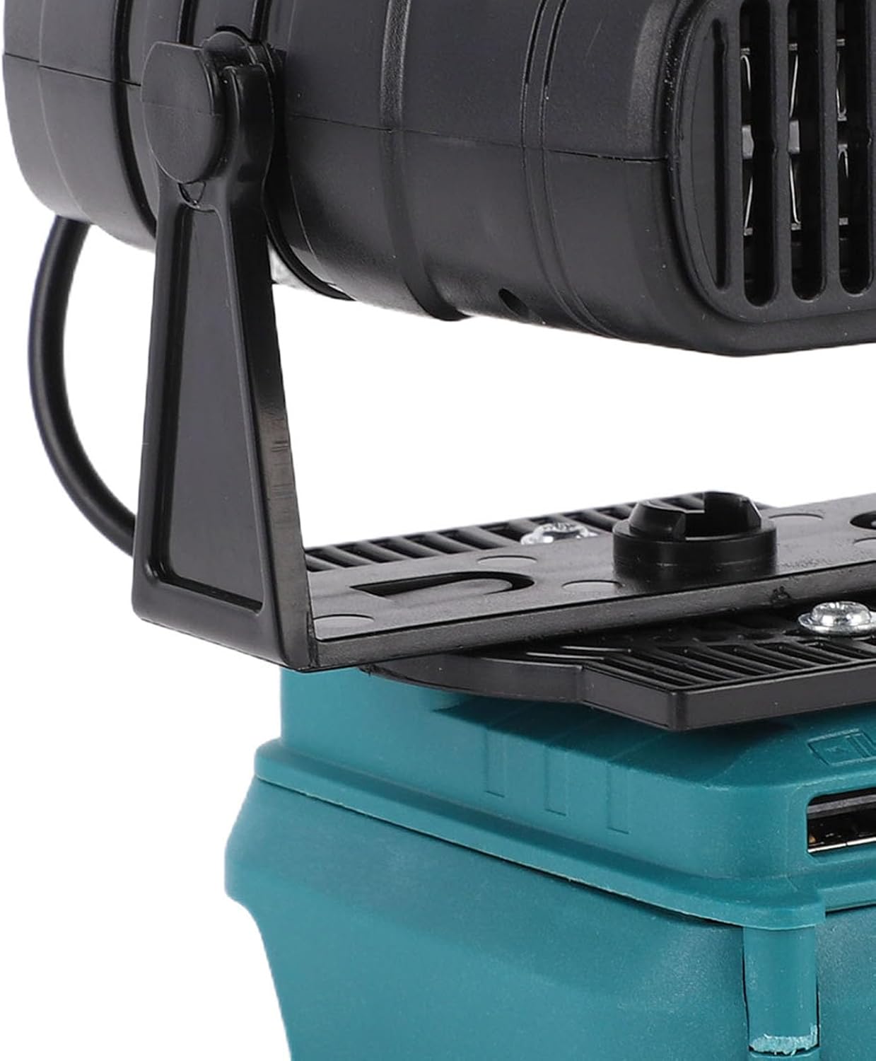 Tragbare Raumheizung von Fafeicy, elektrische Heizung mit 2 Temperatureinstellungen von 55–85 °C und zwei USB-Anschlüssen für BL1850 BL1840 BL1830 BL1820 BL1430 Ion – Bild 7