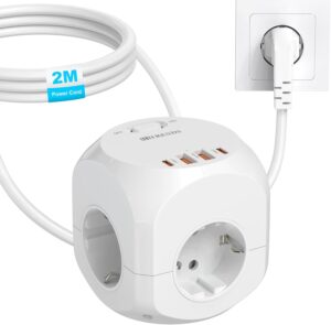 8-in-1 Mehrfachstecker Verteilerste...