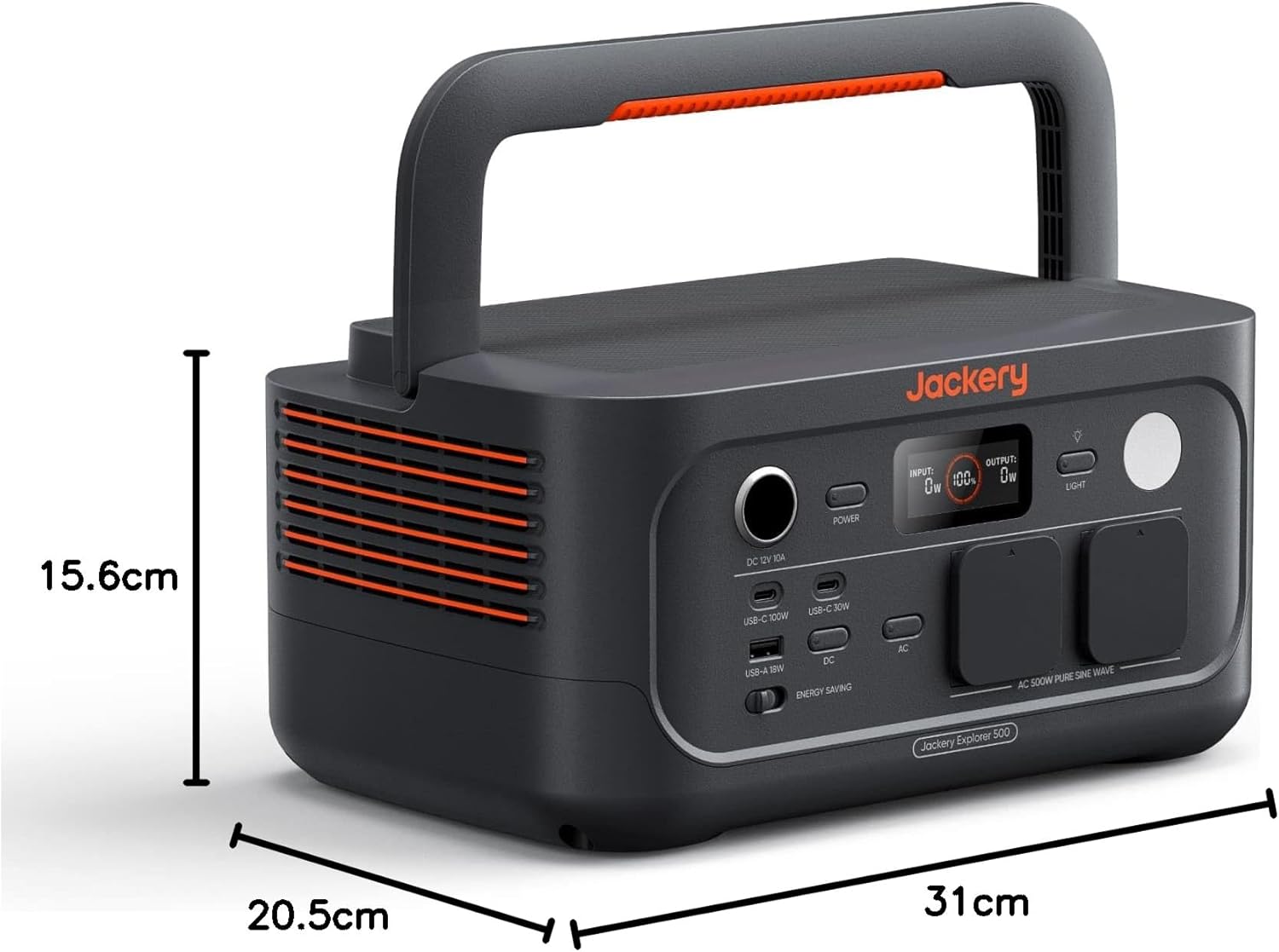 Jackery Explorer 500 V2 Tragbares Kraftwerk, 512 Wh Solargenerator 230 V/500 W (Spitze 1000 W) mit Schnellladung, LiFePO4-Akku 6000 Zyklen, Solargenerator für Camping, Wohnmobil, Notfälle, Reisen – Bild 10