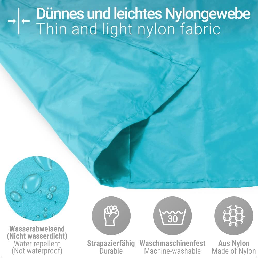 Siegvoll Mini-Picknickdecke, ultraleichte, ultradünne tragbare Stranddecke, Outdoor-Decke für Strand, Picknick, Camping und Wandern, 70 x 110 cm (blau) – Bild 4