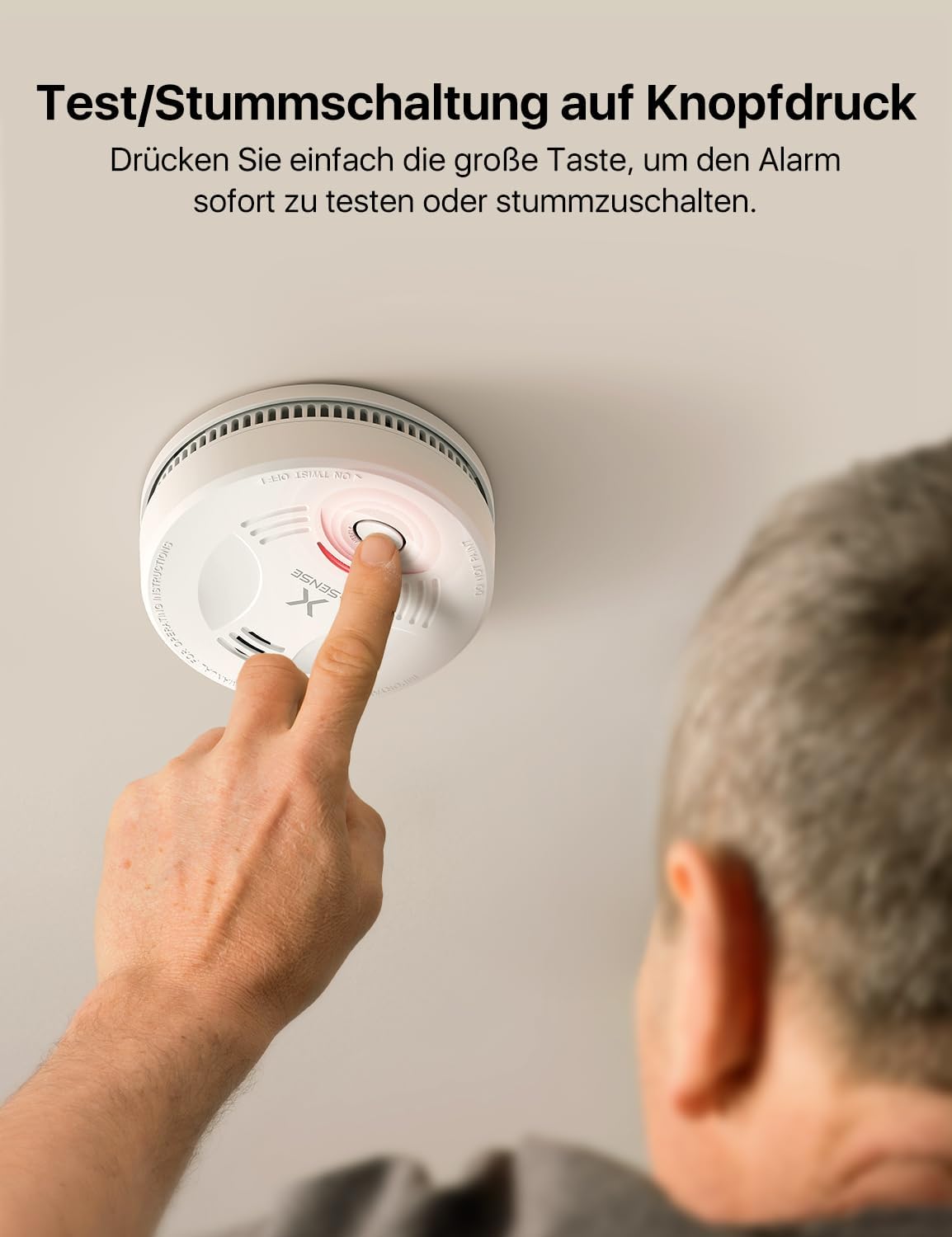 X-Sense SD11 Rauchmelder, TÜV und DIN EN 14604 geprüft, weiß – Bild 5