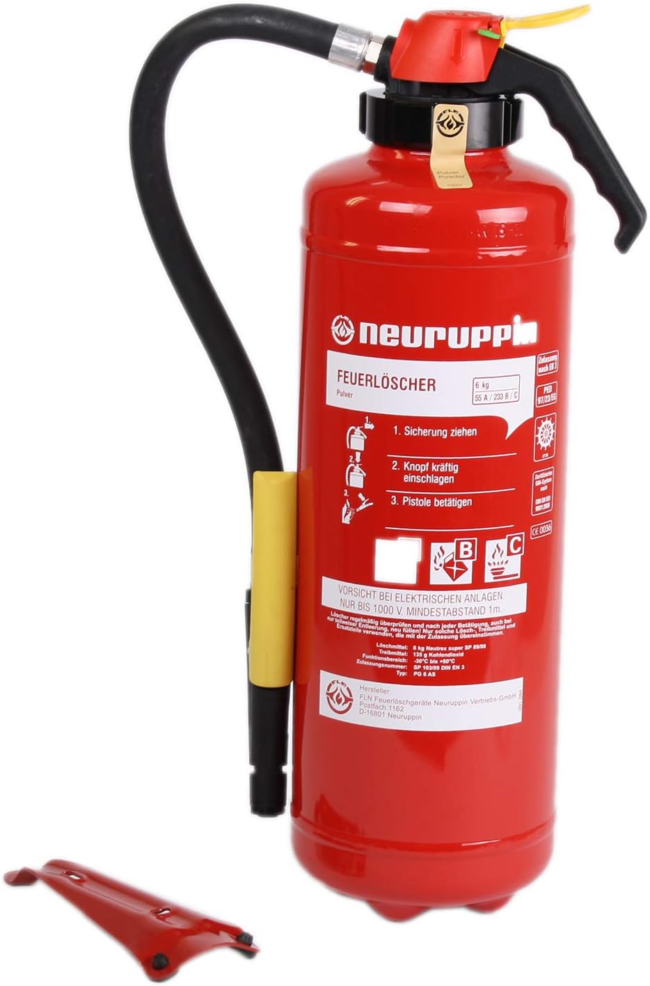 ABC 6 kg Pulverfeuerlöscher PG 6 AS Neuruppin 12LE Ladelöscher und Wartungszertifikat des Feuerlöscher-Austauschsystems