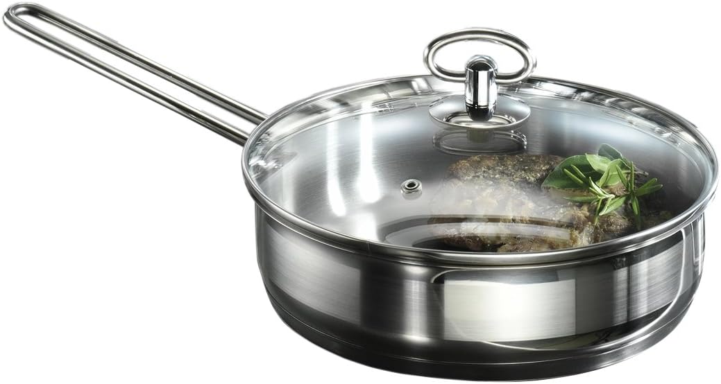 Karcher Jasmin 121008 20-teiliges Kochgeschirr-Set mit Brattopf und 4 Schüsseln aus Edelstahl für Induktion – Bild 4