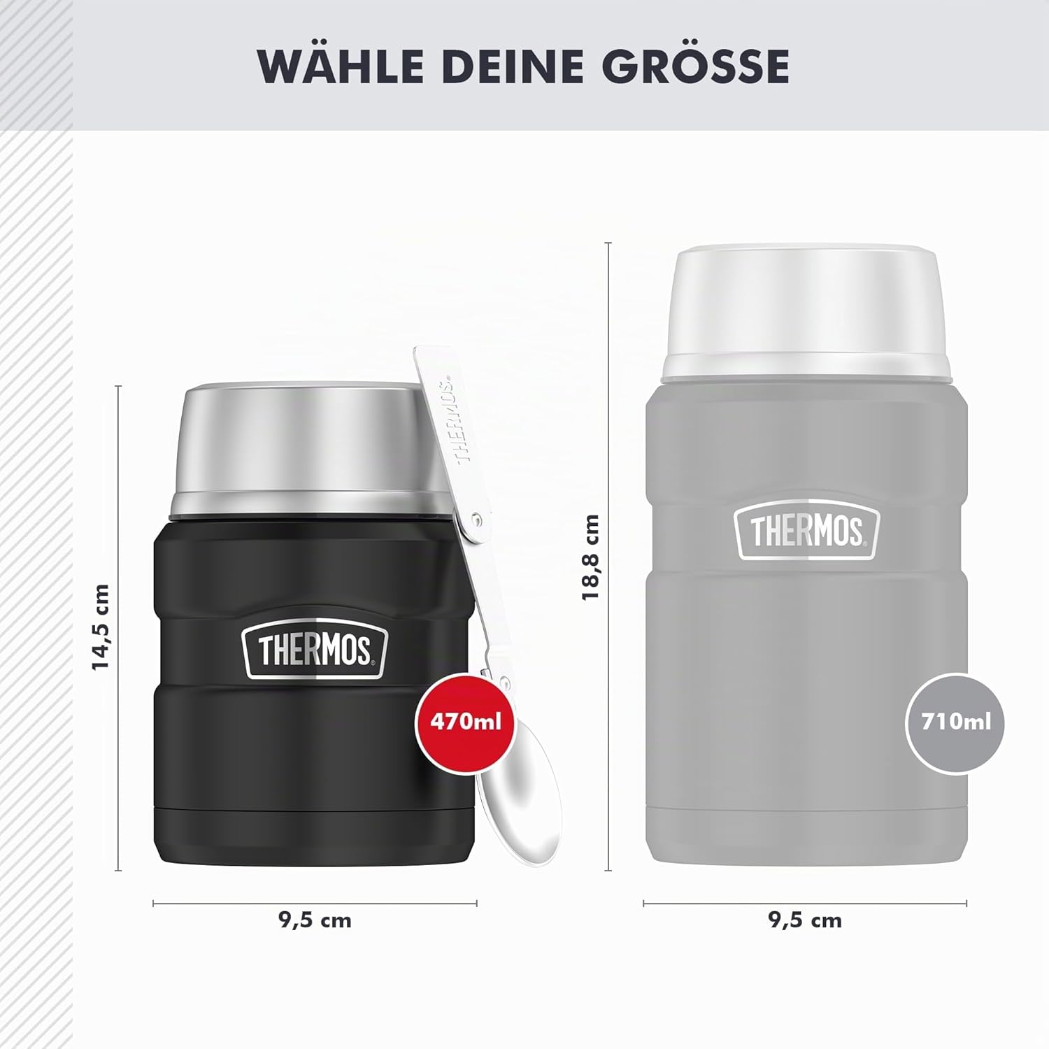 Thermoskanne Stainless King, Edelstahl – Bild 5