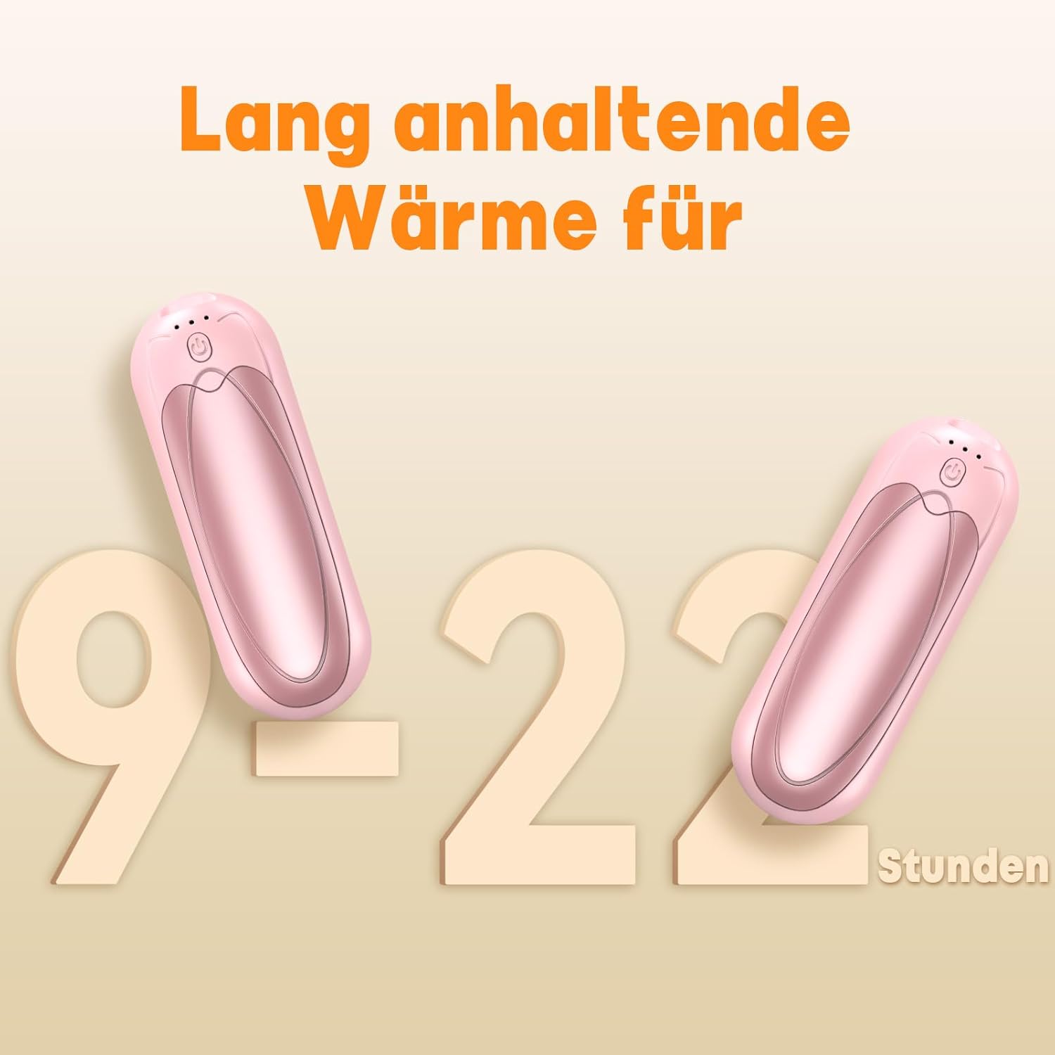 Handwärmer Wiederaufladbar 2er-Set, 7000mAh Elektrischer Taschenwärmer mit 3 Heizstufen, Tragbarer Magnetischer Handwärmer, Wintergeschenk für Damen & Herren – Bild 4